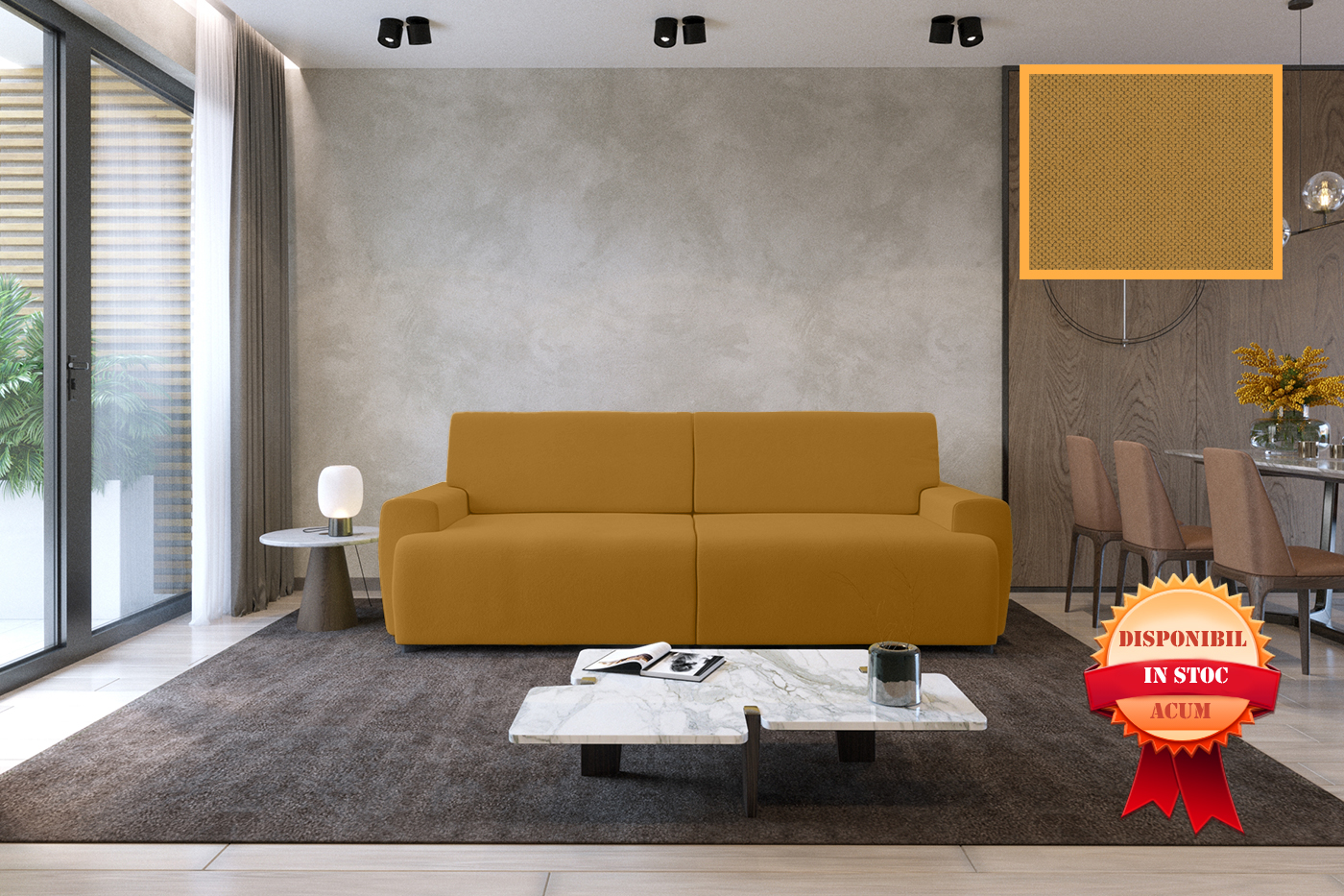 LIRA CANAPEA EXTENSIBILA 244x116 CURIO-48